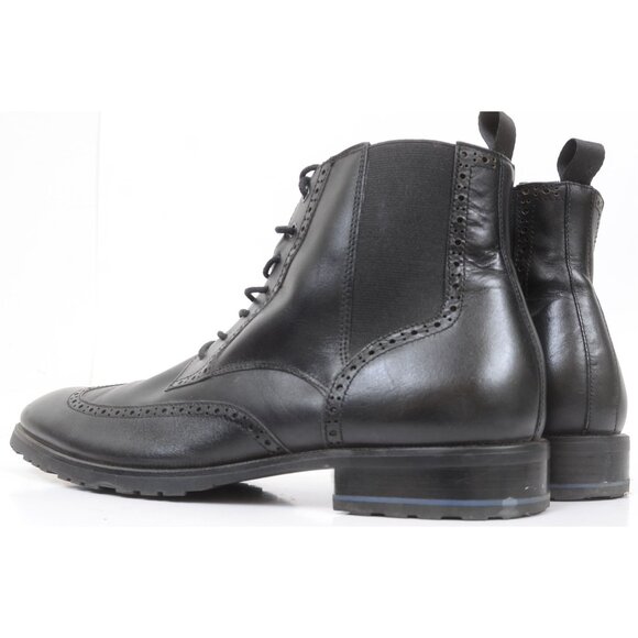 Aldo Toney Mens 10 Wingtip Black Leather Chukka Boot Preppy Business Dressy main image 7
